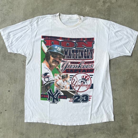 Vintage New York Yankees don mattingly mlb graphic t shirt - Picture 1 of 7